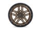 Fuel Wheels Ammo Matte Bronze with Black Bead Ring Wheel; 20x10 (07-18 Jeep Wrangler JK)