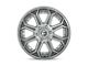 Fuel Wheels Siege Brushed Gunmetal with Tinted Clear Wheel; 24x12; -44mm Offset (07-18 Jeep Wrangler JK)