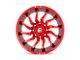 Fuel Wheels Saber Candy Red Milled Wheel; 22x10 (22-24 Jeep Grand Cherokee WL)