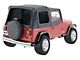 Complete Soft Top with Tinted Windows; Gray Denim (87-95 Jeep Wrangler YJ w/ Half Doors)