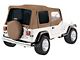 Complete Soft Top with Tinted Windows; Gray Denim (87-95 Jeep Wrangler YJ w/ Half Doors)