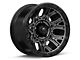 Fuel Wheels Traction Matte Gunmetal with Black Ring Wheel; 20x10; -18mm Offset (07-18 Jeep Wrangler JK)