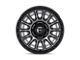 Fuel Wheels Cycle Matte Gunmetal with Black Ring Wheel; 20x9; 1mm Offset (18-24 Jeep Wrangler JL)