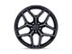 Fuel Wheels Flux Gloss Black Brushed Face with Gray Tint Wheel; 20x10 (18-24 Jeep Wrangler JL)