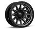 Fuel Wheels Piston Matte Gunmetal with Gloss Black Lip Wheel; 17x9 (07-18 Jeep Wrangler JK)