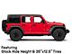 Fuel Wheels Piston Blackout Wheel; 17x9 (18-24 Jeep Wrangler JL)