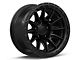 Fuel Wheels Piston Blackout Wheel; 17x9 (18-24 Jeep Wrangler JL)