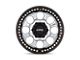 KMC Riot Beadlock Machined Face Satin Black Windows with Satin Black Ring Wheel; 17x8.5 (99-04 Jeep Grand Cherokee WJ)
