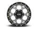 KMC Dirty Harry Satin Gray with Black Lip Wheel; 17x9 (07-18 Jeep Wrangler JK)