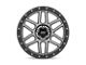 KMC Mesa Satin Black with Gray Tint Wheel; 20x9; 18mm Offset (07-18 Jeep Wrangler JK)