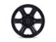 KMC Outrun Matte Black with Gloss Black Lip Wheel; 18x9; 18mm Offset (07-18 Jeep Wrangler JK)