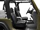 Rugged Ridge High-Back Front Seat; Black Vinyl (76-02 Jeep CJ5, CJ7, Wrangler YJ & TJ)