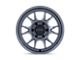 KMC Range Matte Anthracite Wheel; 17x8.5 (07-18 Jeep Wrangler JK)