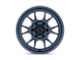 KMC Range Metallic Blue Wheel; 17x8.5; 0mm Offset (07-18 Jeep Wrangler JK)