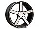 Niche Milan Gloss Black Brushed Wheel; 18x8 (97-06 Jeep Wrangler TJ)