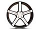 Niche Milan Gloss Black Brushed Wheel; 18x8 (87-95 Jeep Wrangler YJ)