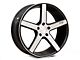 Niche Milan Gloss Black Brushed Wheel; 18x8 (87-95 Jeep Wrangler YJ)