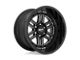 Moto Metal Deep Six Gloss Black Milled Wheel; 20x10 (07-18 Jeep Wrangler JK)