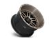 Moto Metal Deep Six Satin Black with Bronze Tint Wheel; 22x12; -44mm Offset (18-24 Jeep Wrangler JL)