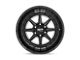 Moto Metal Phantom Gloss Black Milled Wheel; 22x12; -44mm Offset (22-24 Jeep Grand Cherokee WL)