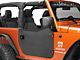 Bestop 2-Piece Full Fabric Front Doors; Black Diamond (07-18 Jeep Wrangler JK)