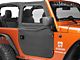 Bestop 2-Piece Full Fabric Front Doors; Black Diamond (07-18 Jeep Wrangler JK)