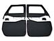 Bestop 2-Piece Full Fabric Front Doors; Black Diamond (07-18 Jeep Wrangler JK)