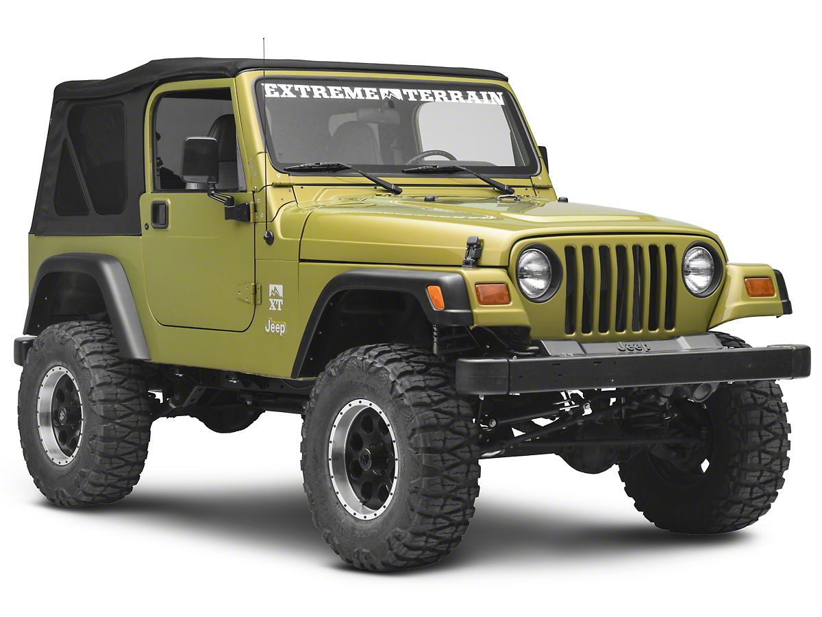 Bestop Supertop NX Soft Top with Tinted Windows; Matte Black Twill (97-06  Jeep Wrangler TJ, Excluding Unlimited)