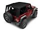 Bestop Supertop NX Soft Top with Tinted Windows; Matte Black Twill (07-18 Jeep Wrangler JK 2-Door)