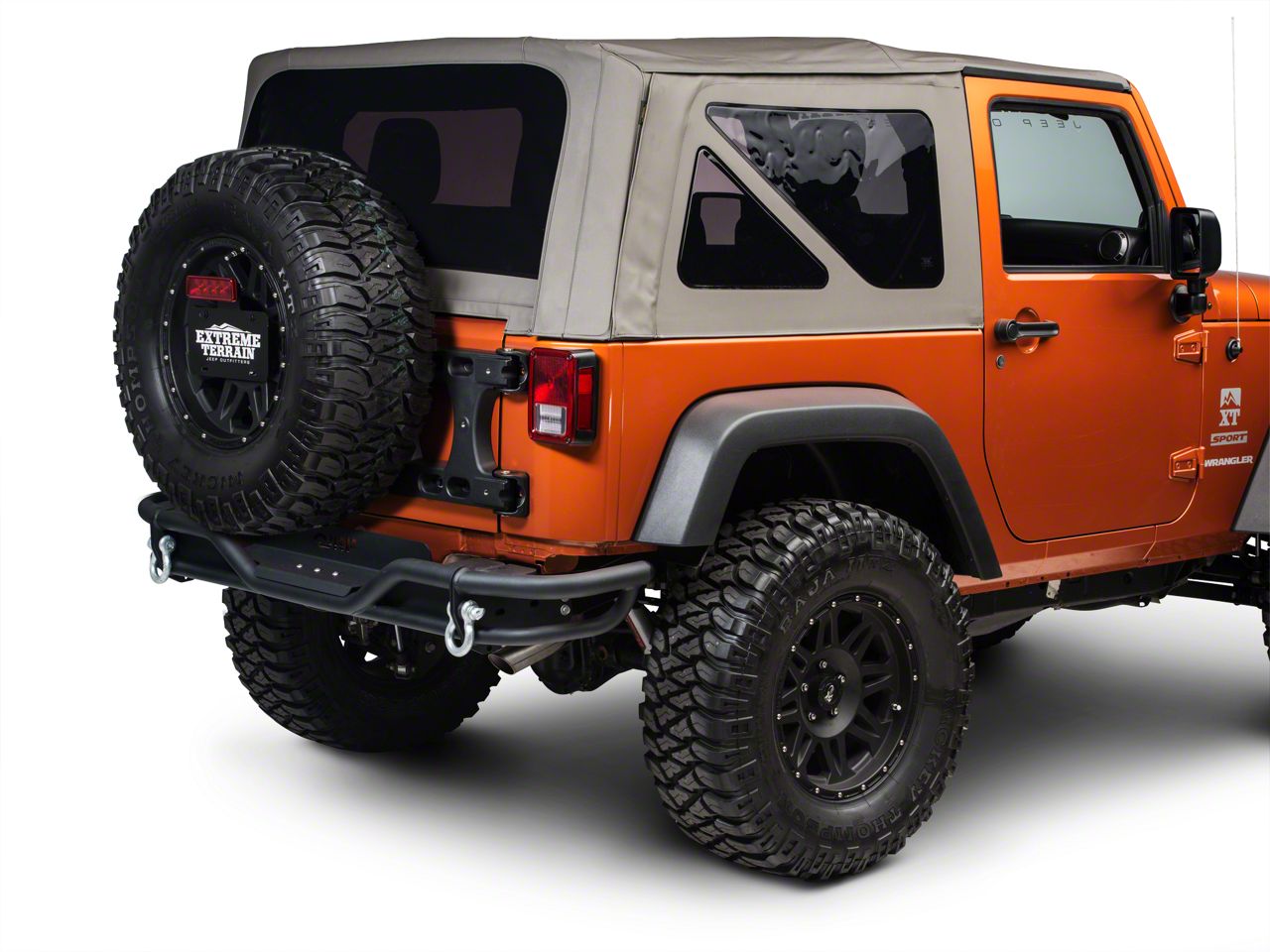 Teraflex HD Hinged Carrier with Adjustable Tire Mount (07-18 Jeep Wrangler  JK)