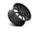 US Mag Rambler Gloss Black with Matte Black Wheel; 22x11; 18mm Offset (18-24 Jeep Wrangler JL)