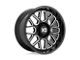 XD Grenade 2 Gloss Black Milled Wheel; 20x12; -44mm Offset (07-18 Jeep Wrangler JK)