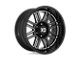 XD Cage Gloss Black Milled Wheel; 20x10 (18-24 Jeep Wrangler JL)