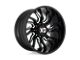 XD Tension Gloss Black Milled Wheel; 20x10 (07-18 Jeep Wrangler JK)