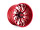 XD Tension Candy Red Milled Wheel; 20x10; -18mm Offset (05-10 Jeep Grand Cherokee WK)