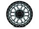 Reika R35 Rambler Gloss Graphite with Gloss Black Ring Wheel; 17x9 (18-24 Jeep Wrangler JL)