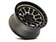 Reika R35 Rambler Satin Bronze with Satin Black Ring Wheel; 17x9; -12mm Offset (18-24 Jeep Wrangler JL)