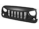 Angry Bird Style Grille Guard; Black (07-18 Jeep Wrangler JK)