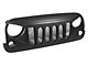 Angry Bird Style Grille Guard; Black (07-18 Jeep Wrangler JK)