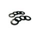 Moose Knuckle Offroad Rattle Rings Shackle Isolator Washers 5/8; Black Hole