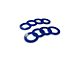 Moose Knuckle Offroad Rattle Rings Shackle Isolator Washers 5/8; Blue Balls