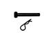 Moose Knuckle Offroad Mohawk Hitch Pin with Hair Pin Clip; 1/2-Inch x 3.50-Inch