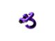 Moose Knuckle Offroad Jowl Split Shackle 5/8 / Mohawk 1.25 Receiver Combo; Blue Pill/Grape Escape