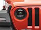 Raxiom High Output LED Headlights with Angel Eye DRL; Black Housing; Clear Lens (18-24 Jeep Wrangler JL)