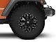 17x9 Fuel Wheels Assault & 35in Gladiator Mud-Terrain X-Comp M/T Tire Package; Set of 5 (07-18 Jeep Wrangler JK)