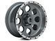 15x8 Mammoth 8 Beadlock Style & 31in Mudclaw Mud-Terrain Comp MTX Tire Package; Set of 5 (97-06 Jeep Wrangler TJ)