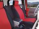 Neosupreme Custom 2nd Row Bench Seat Covers; Red/Black (18-24 Jeep Wrangler JL 4-Door)
