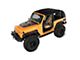 Bestop Trektop Glide Slantback Soft Top; Premium Black Twill (18-24 Jeep Wrangler JL 2-Door)