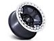 KMC VI Beadlock Satin Black with Machined Ring Wheel; 20x10 (07-18 Jeep Wrangler JK)