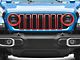 RedRock Grille Inserts; Red (2024 Jeep Wrangler JL Rubicon, Sahara)